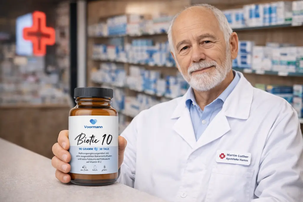 Apotheker empfiehlt Voormann Biotic 10 in der Martin-Luther-Apotheke in Hamm