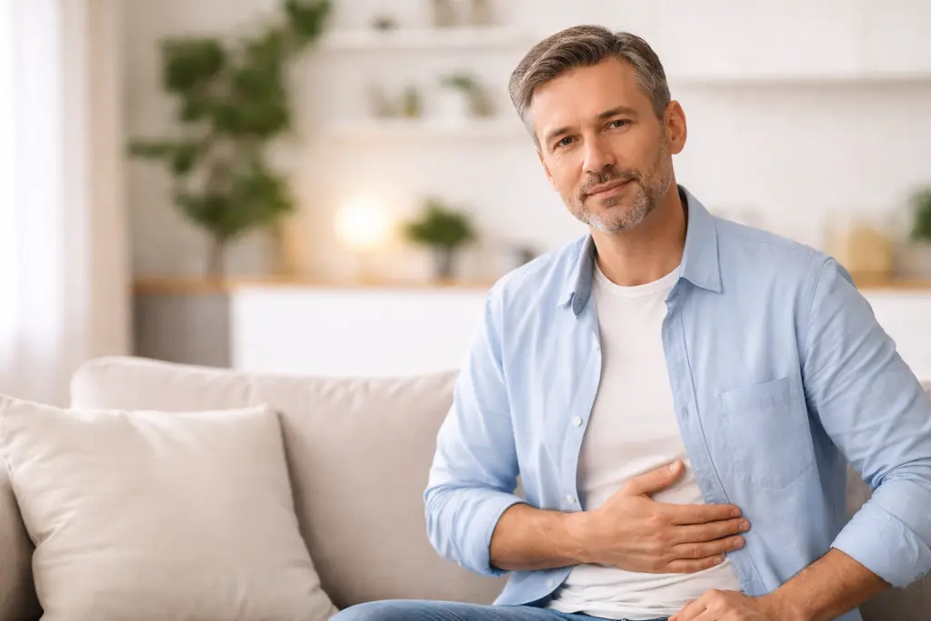 Illustration zu funktionellen Darmbeschwerden und sensibler Verdauung