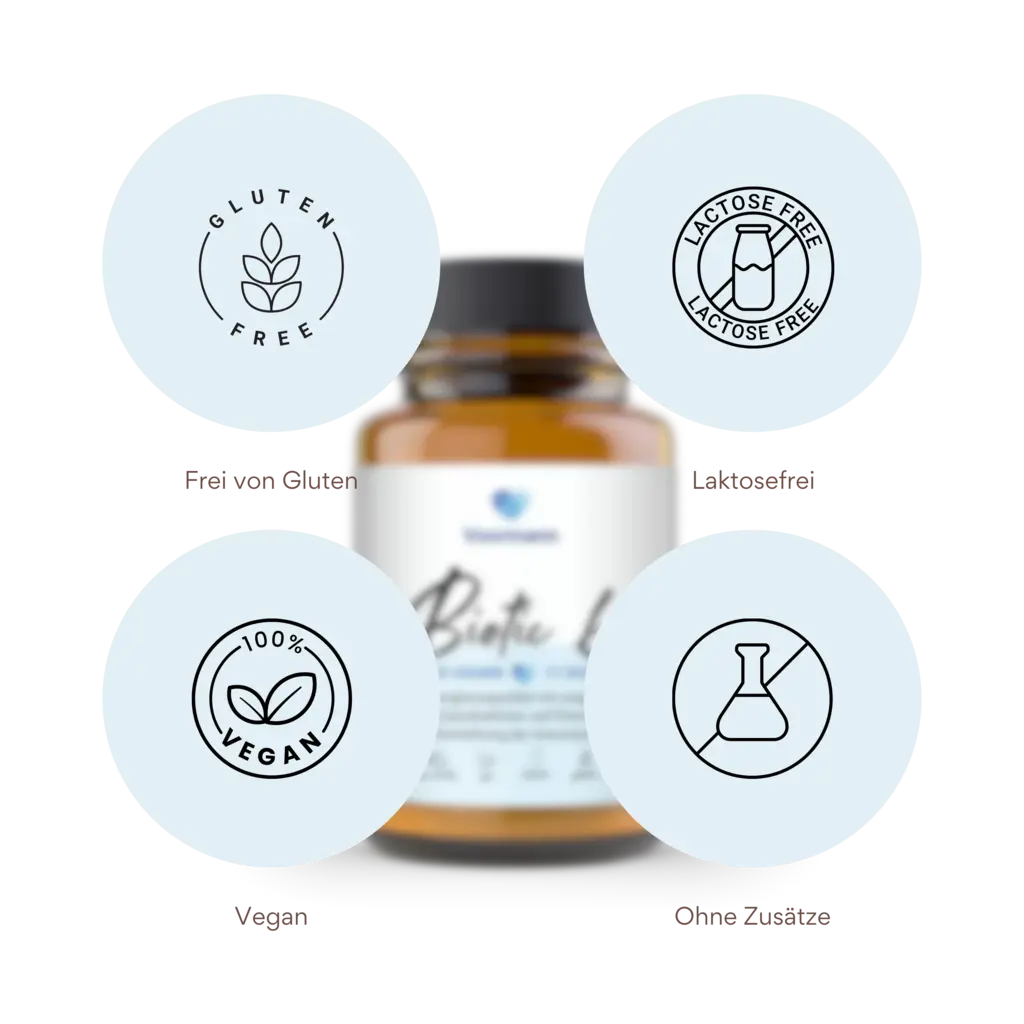 Produktvorteile von Voormann Biotic 6 – ausgewählte Bakterienstämme zur Unterstützung der Darmflora.