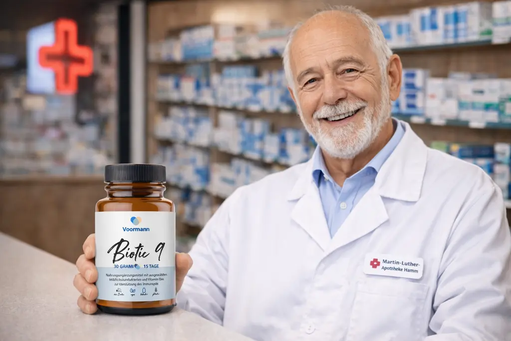 Apotheker empfiehlt Voormann Biotic 9 in der Martin-Luther-Apotheke in Hamm